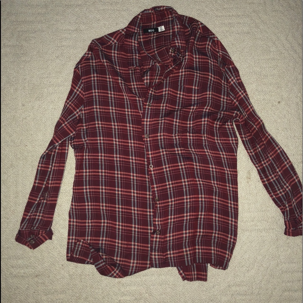 Urban outfitters flannel tunic, size medium